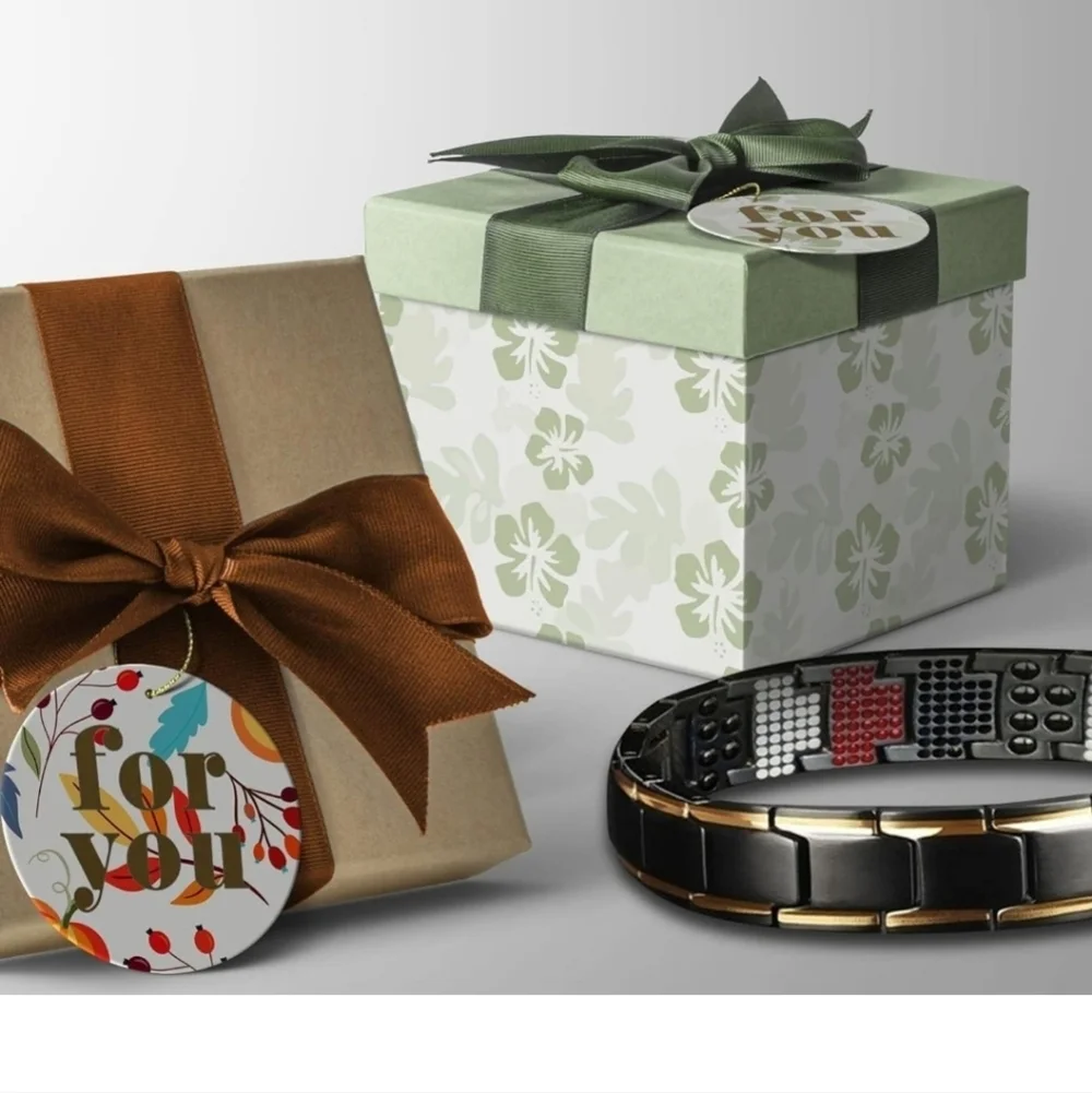 Black Magnetic Therapy Bracelet Fit Plus Ultra Strengh 20cm